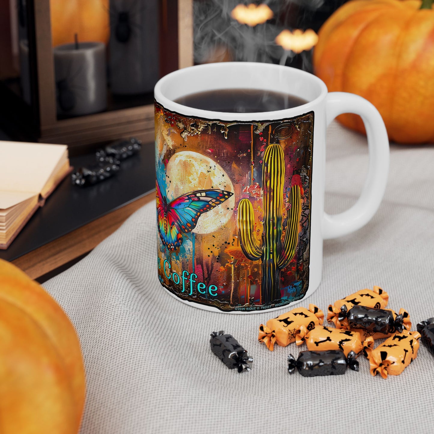 "Butterfly Dreams" Colorful Ceramic Mug - Available in 11oz and 15oz Sizes