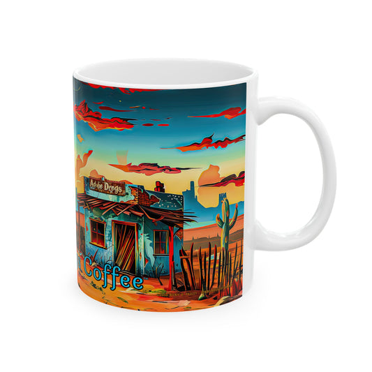 "The Coffee Shack" Coffee Mug - Available in 11oz & 15oz Sizes - Original Artwork by Rickie O. Pauley