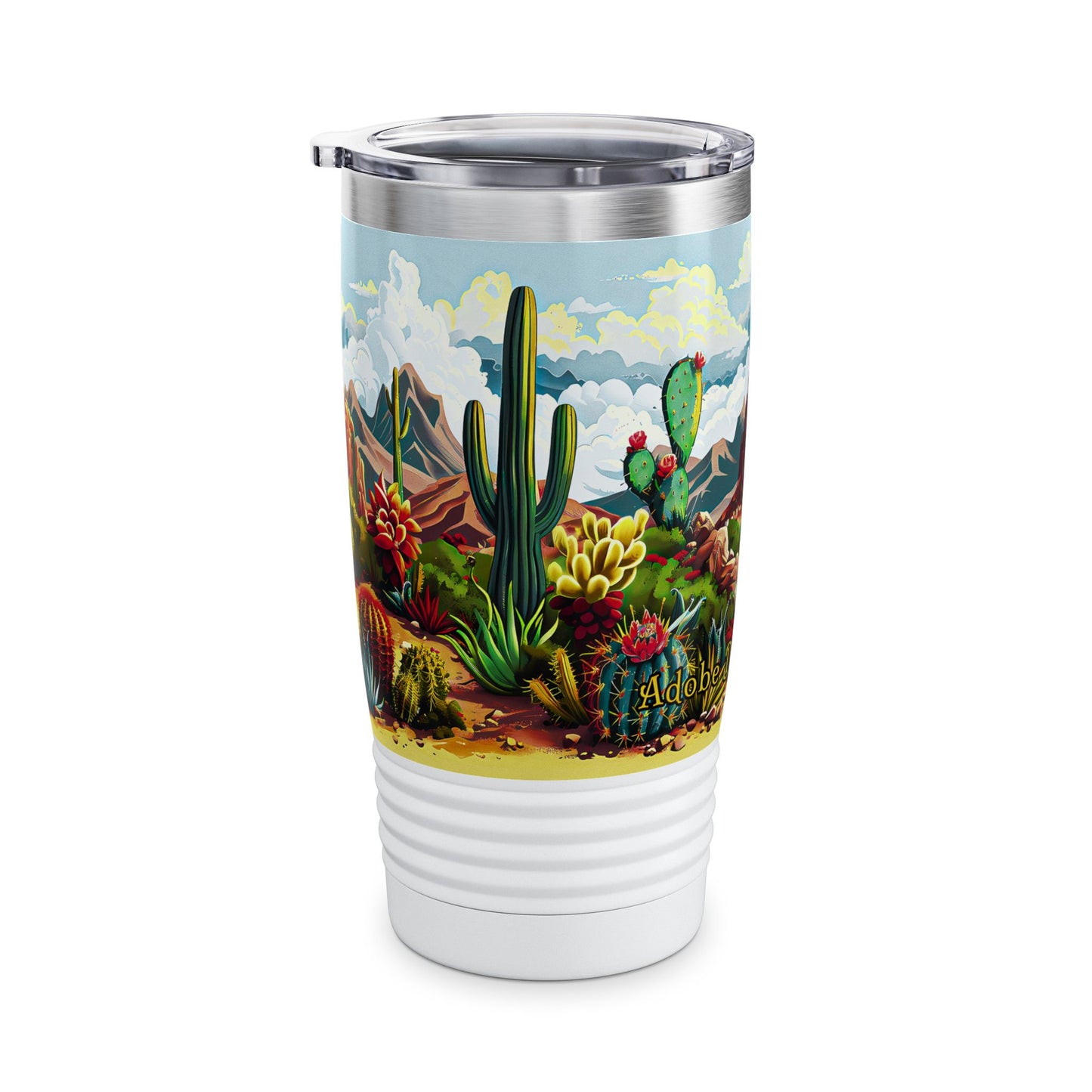 "Cactus Canyon" 20oz Ringneck Tumbler - from Adobe Dregs Coffee™