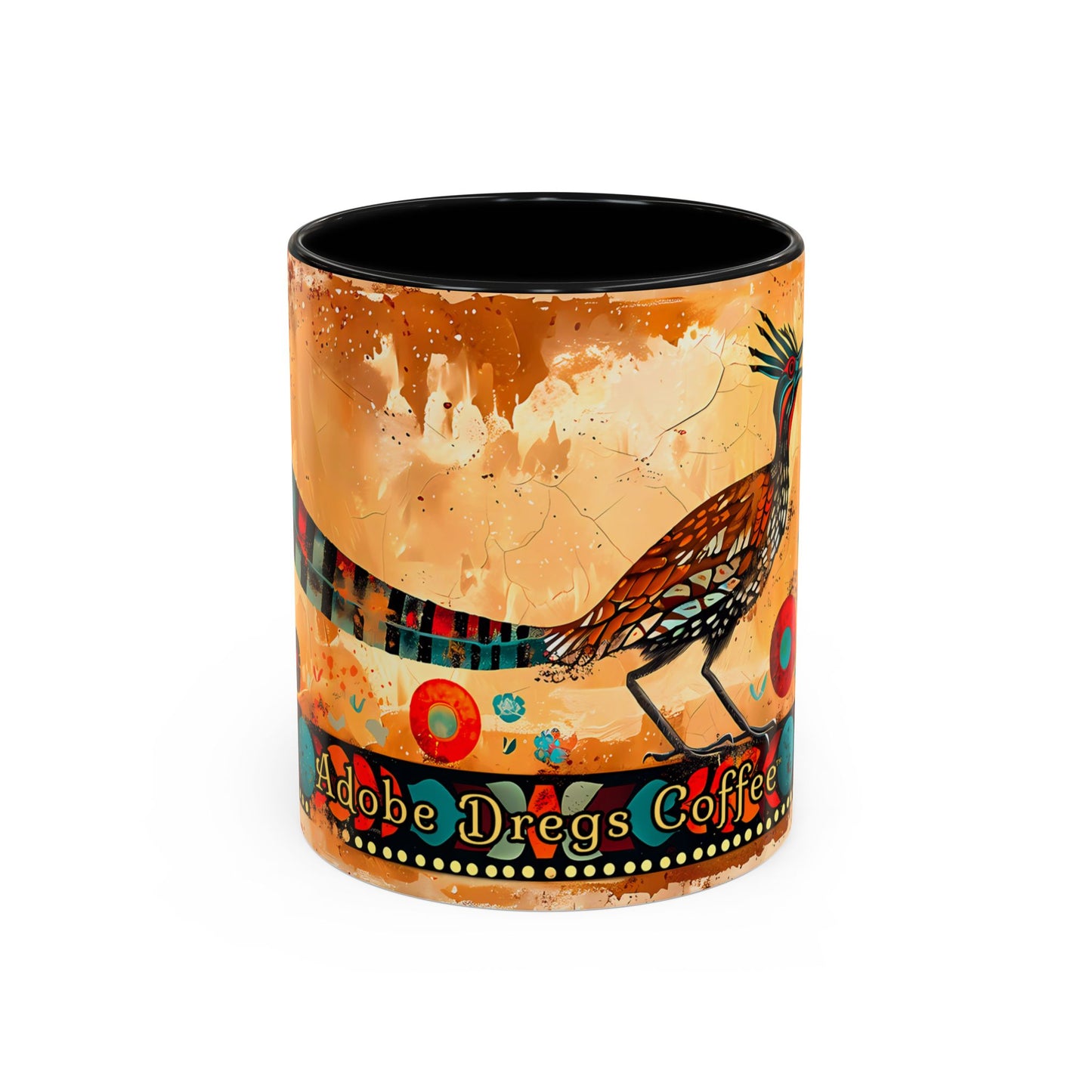 "Pájaro Correcaminos" - "Roadrunner" Accent Coffee Mug, 11oz from Adobe Dregs Coffee