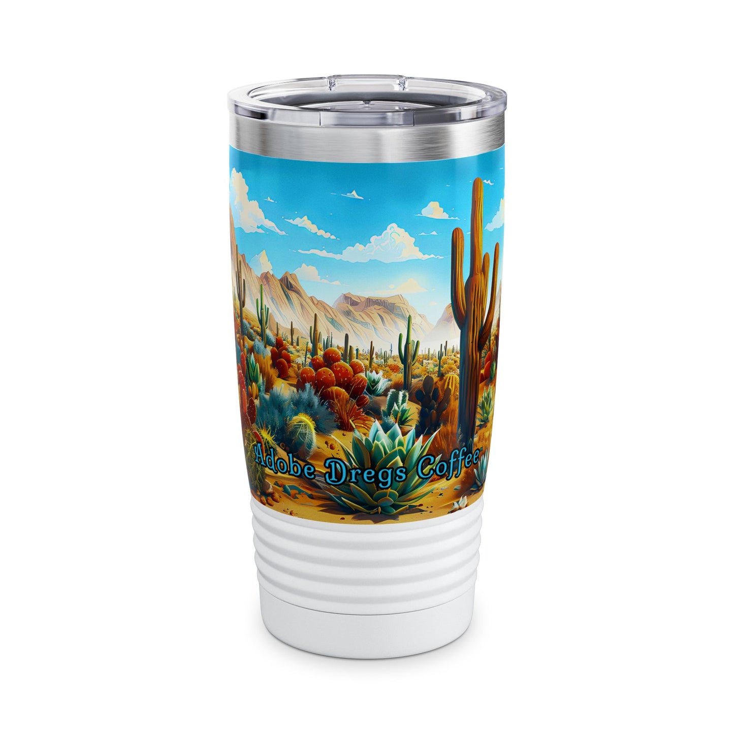 "Desert Bloom" 20oz Ringneck Stainless Steel Tumbler by Adobe Dregs Coffee™