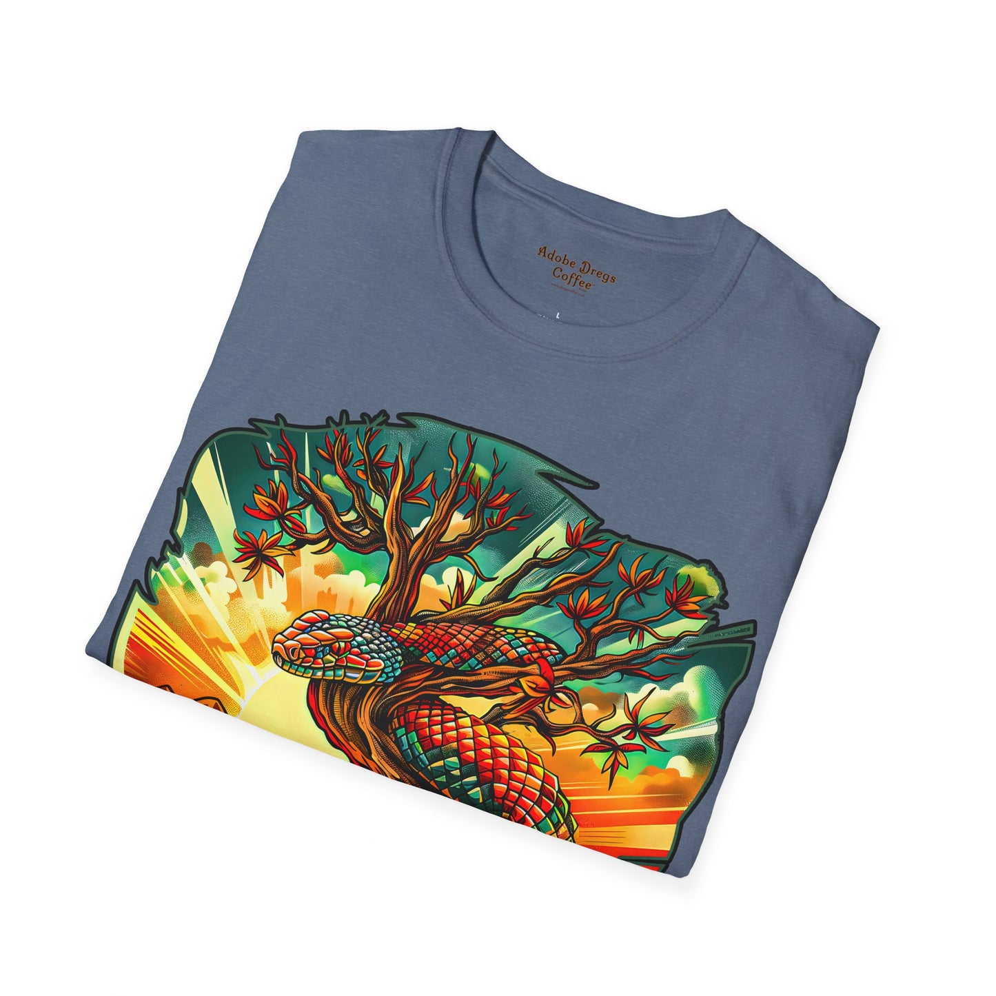 "Incognito" Unisex Softstyle T-Shirt from Adobe Dregs Coffee Stash™