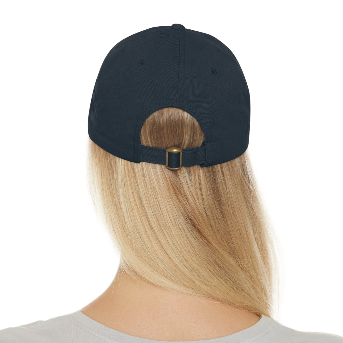 "Quail Covey Cottage" Stylish Dad Hat with Leather Patch, Casual Outdoor Wear, Unique Dad Accessory, Vintage-Inspired Cap,
