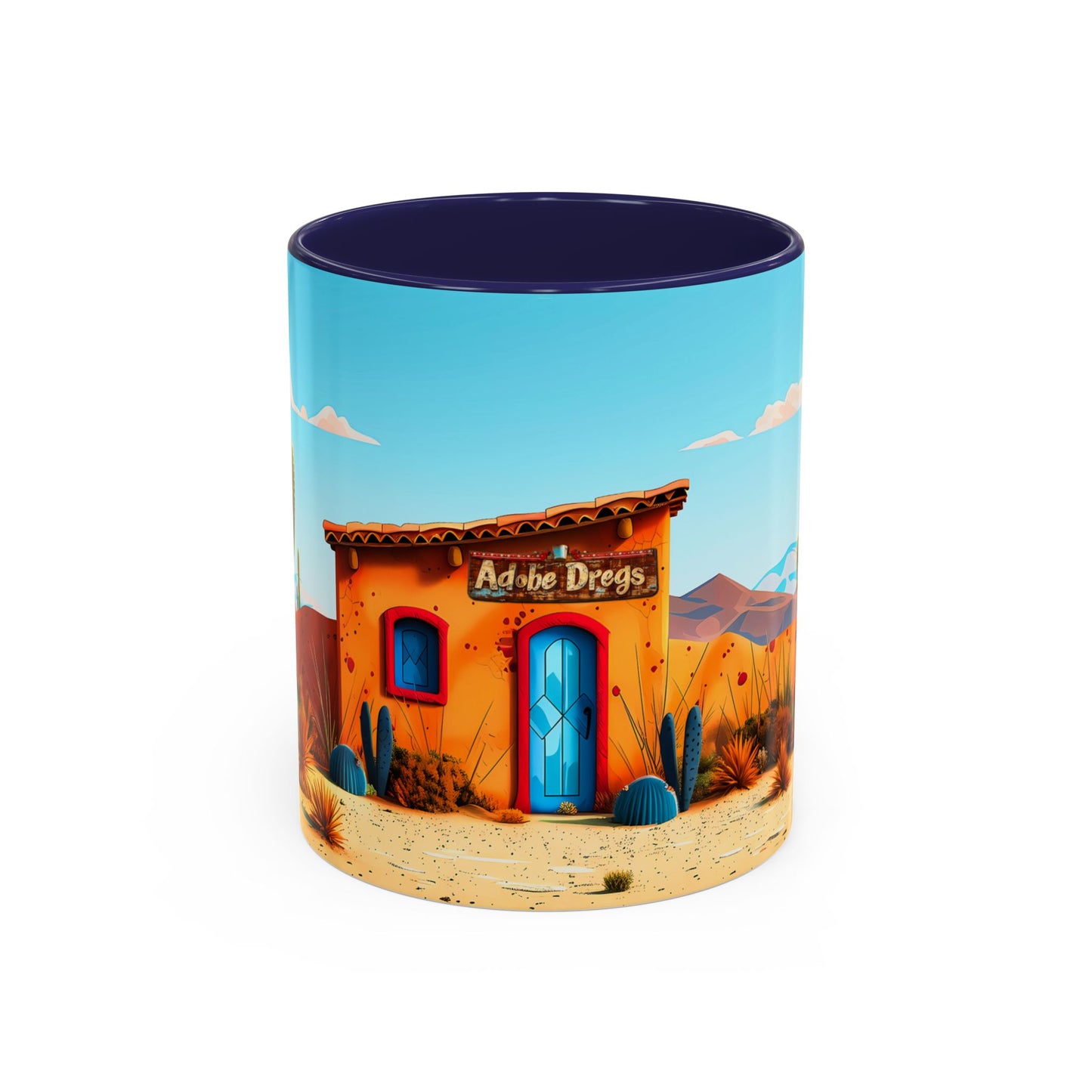 The Blue Door Accent Coffee Mug, 11oz from Adobe Dregs Coffee