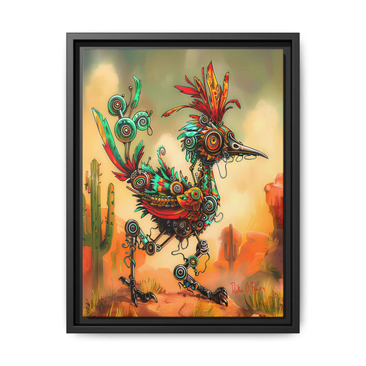 "Roadrunner Bot Bot" Framed Art, 6 sizes, 3 frame colors - Desert Art Lovers, Wall Art