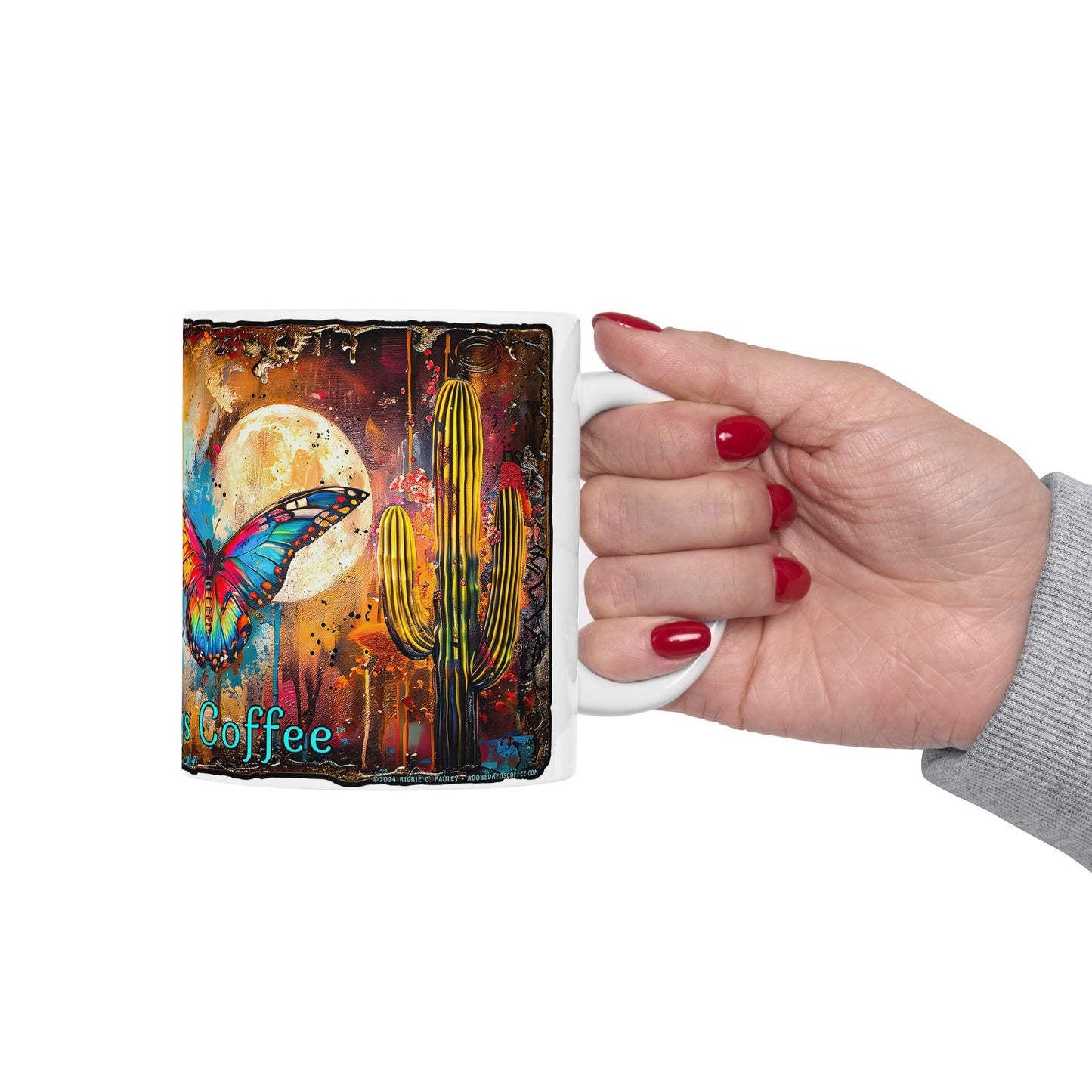 "Butterfly Dreams" Colorful Ceramic Mug - Available in 11oz and 15oz Sizes