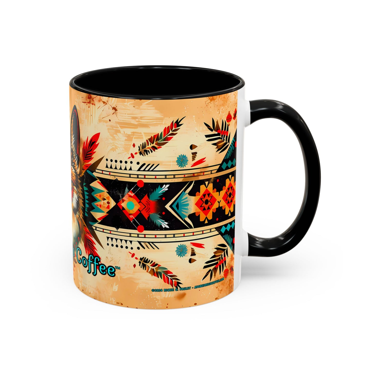 Song of the Wolf Accent Coffee Mug, 11oz from Adobe Dregs Coffee