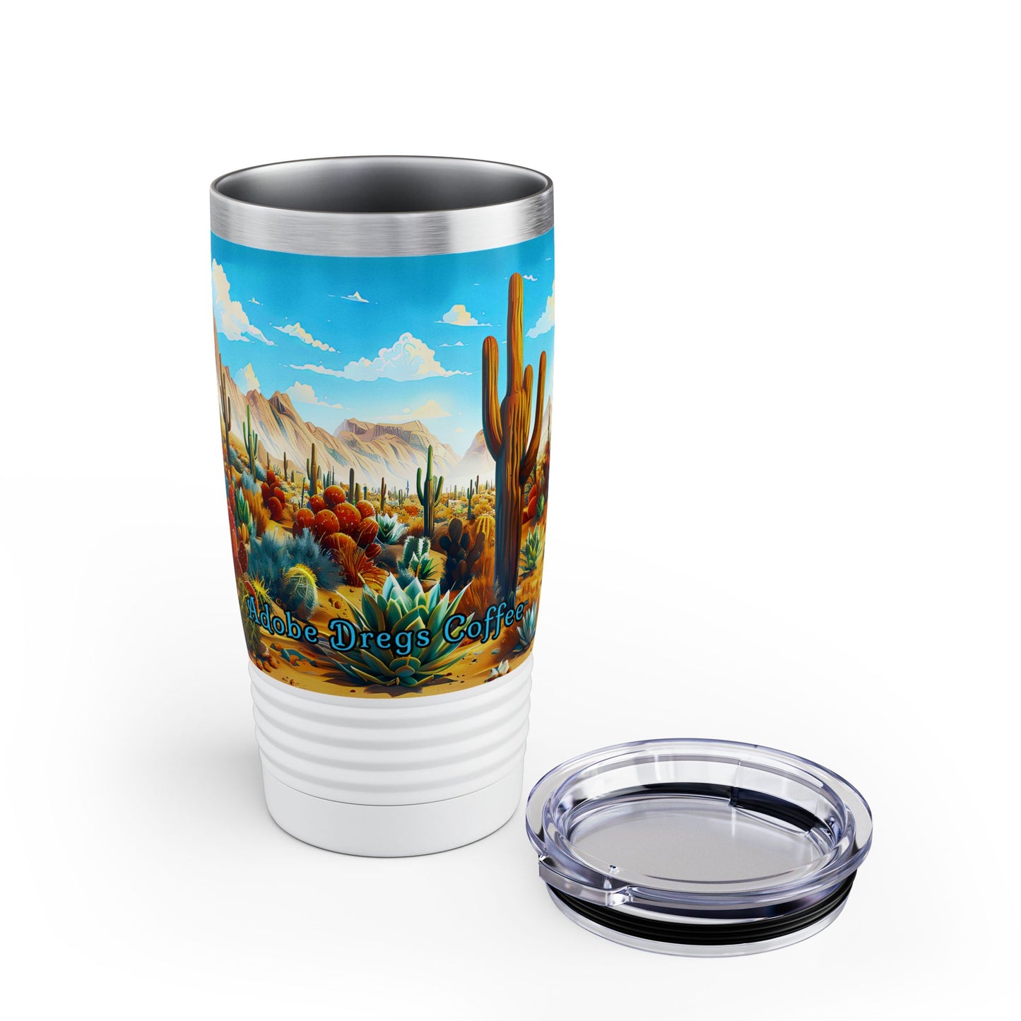 "Desert Bloom" 20oz Ringneck Stainless Steel Tumbler by Adobe Dregs Coffee™