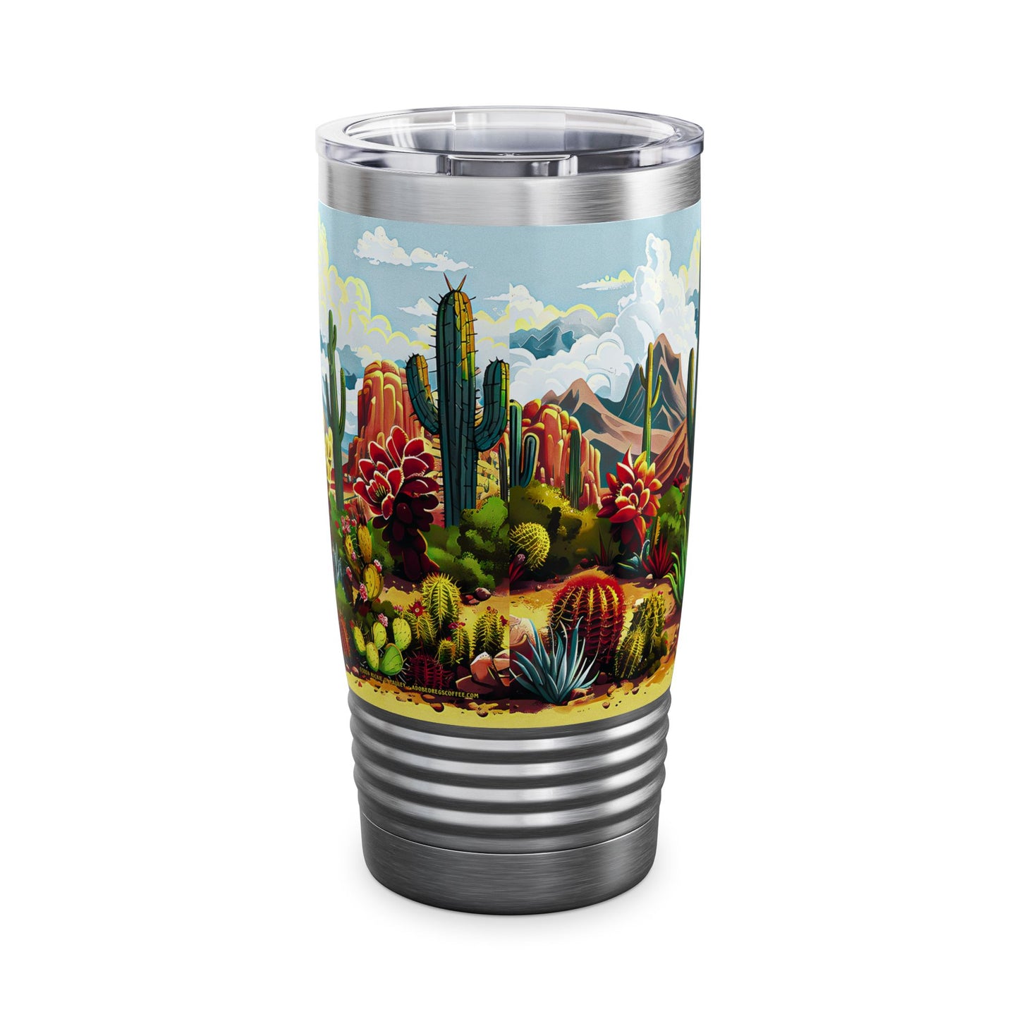 "Cactus Canyon" 20oz Ringneck Tumbler - from Adobe Dregs Coffee™