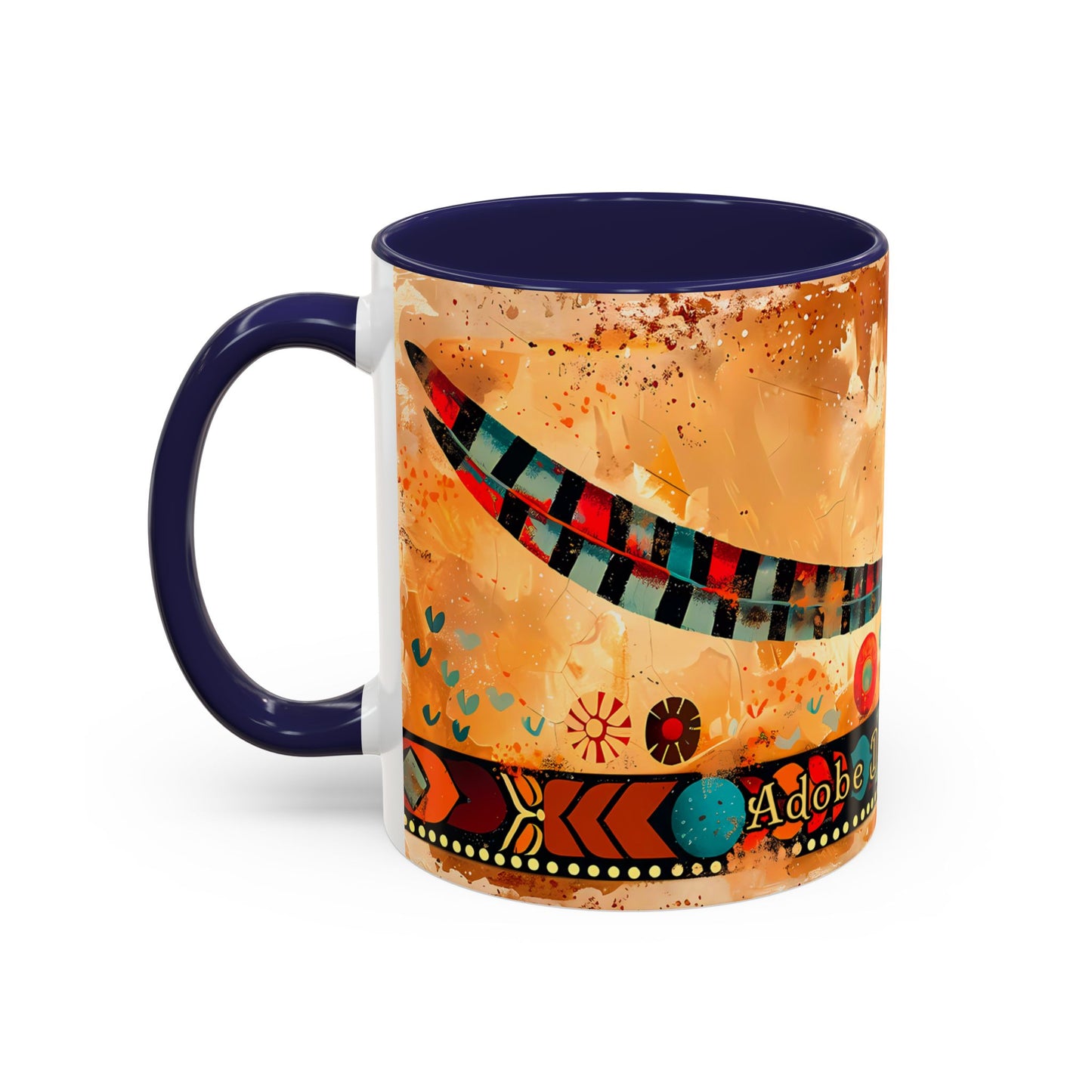 "Pájaro Correcaminos" - "Roadrunner" Accent Coffee Mug, 11oz from Adobe Dregs Coffee