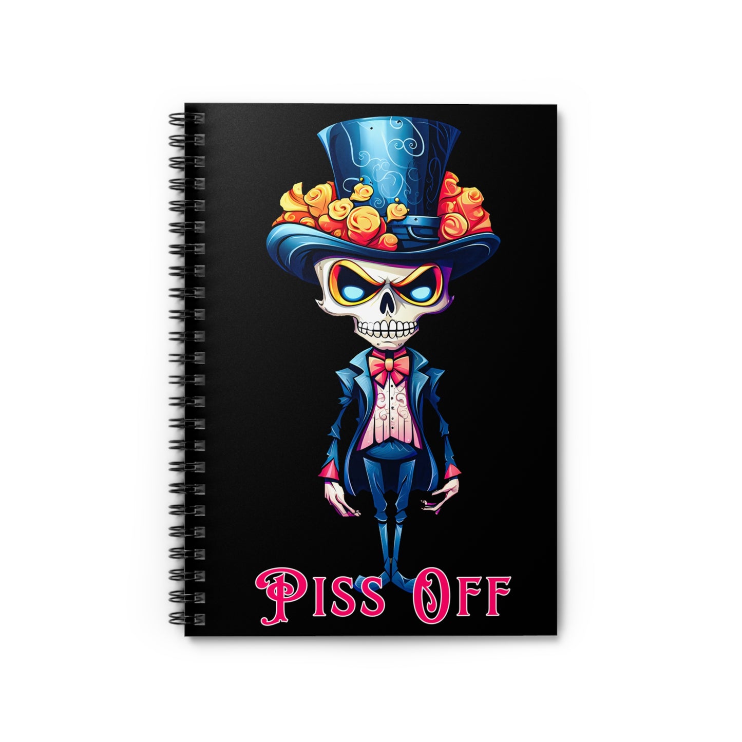 "Piss Off" Spiral Notebook - Ruled Line From Adobe Dregs Coffee Stash™