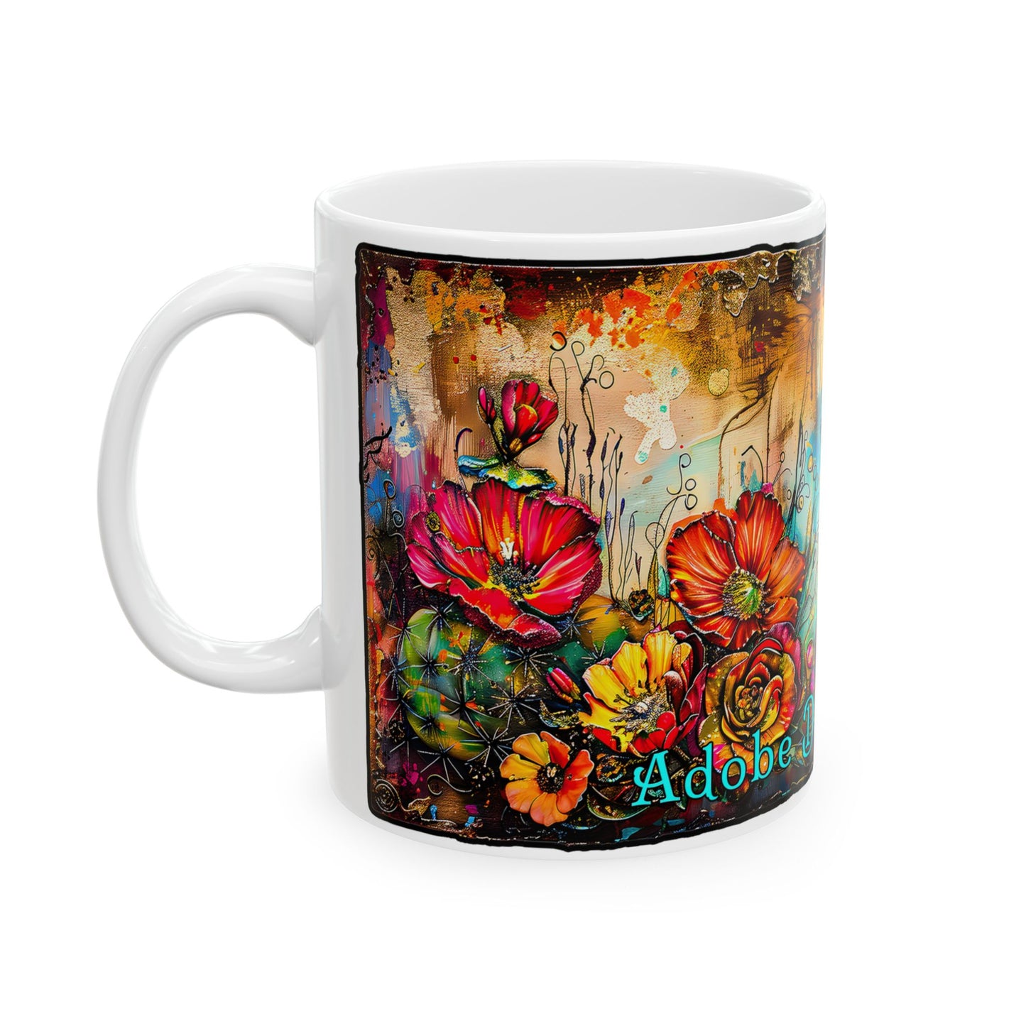 "Butterfly Dreams" Colorful Ceramic Mug - Available in 11oz and 15oz Sizes