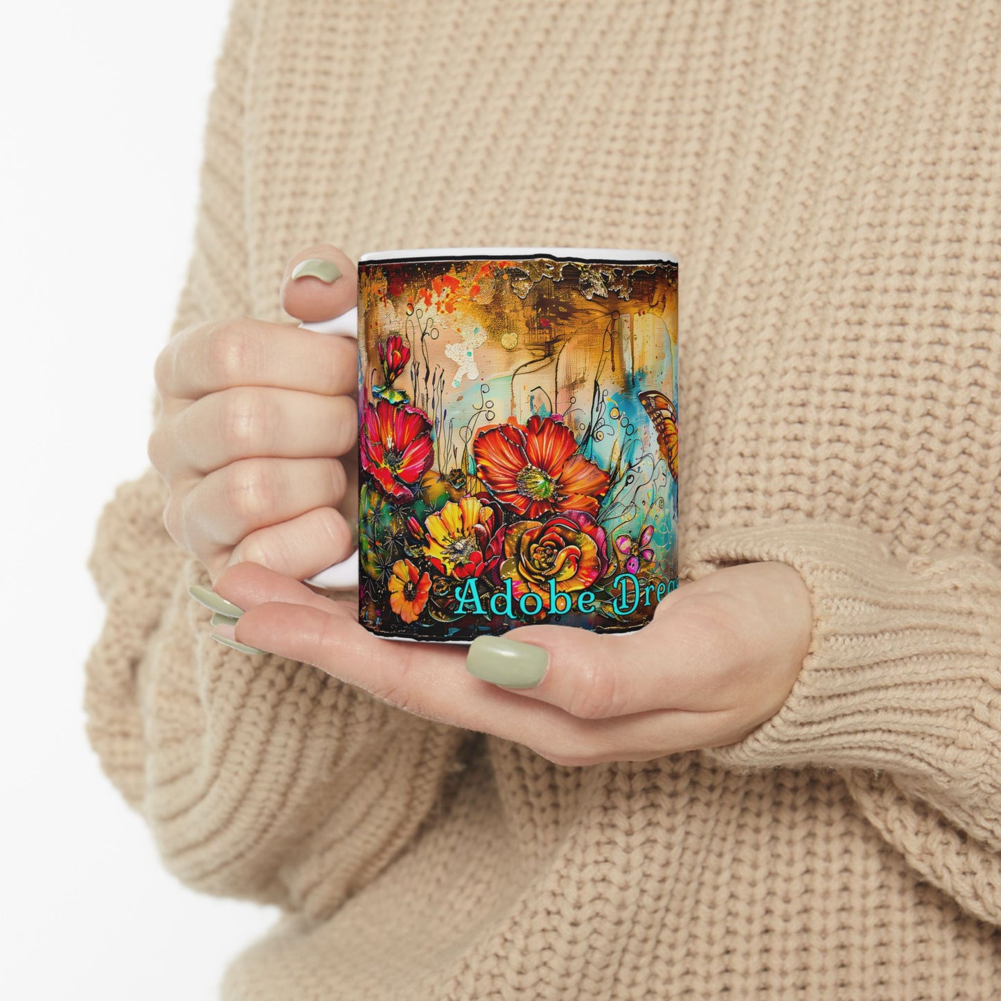 "Butterfly Dreams" Colorful Ceramic Mug - Available in 11oz and 15oz Sizes