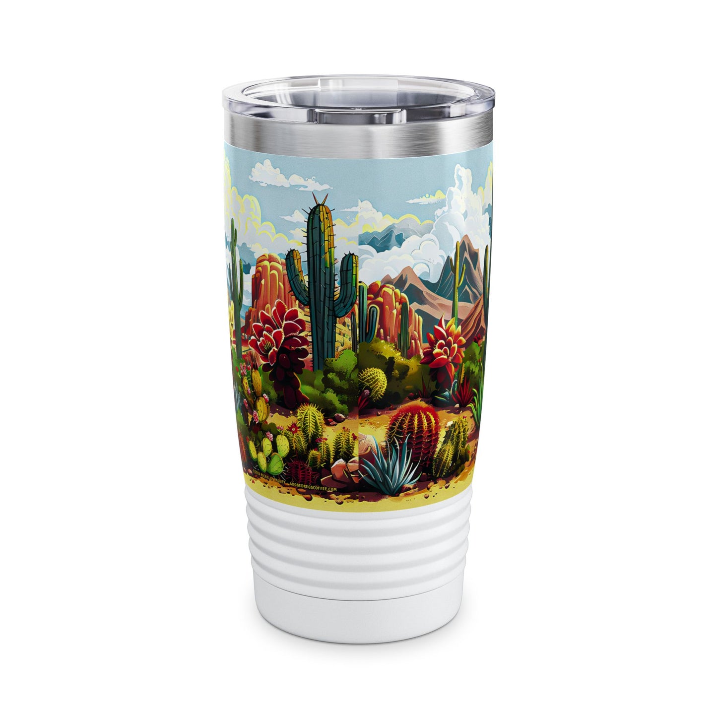 "Cactus Canyon" 20oz Ringneck Tumbler - from Adobe Dregs Coffee™