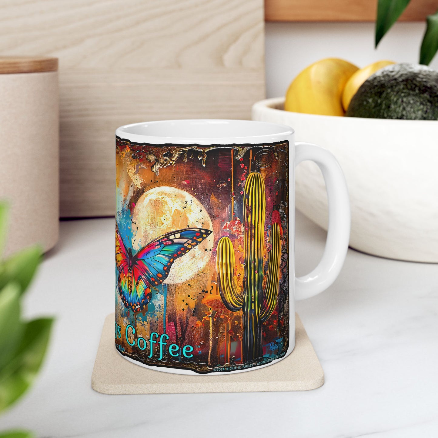 "Butterfly Dreams" Colorful Ceramic Mug - Available in 11oz and 15oz Sizes