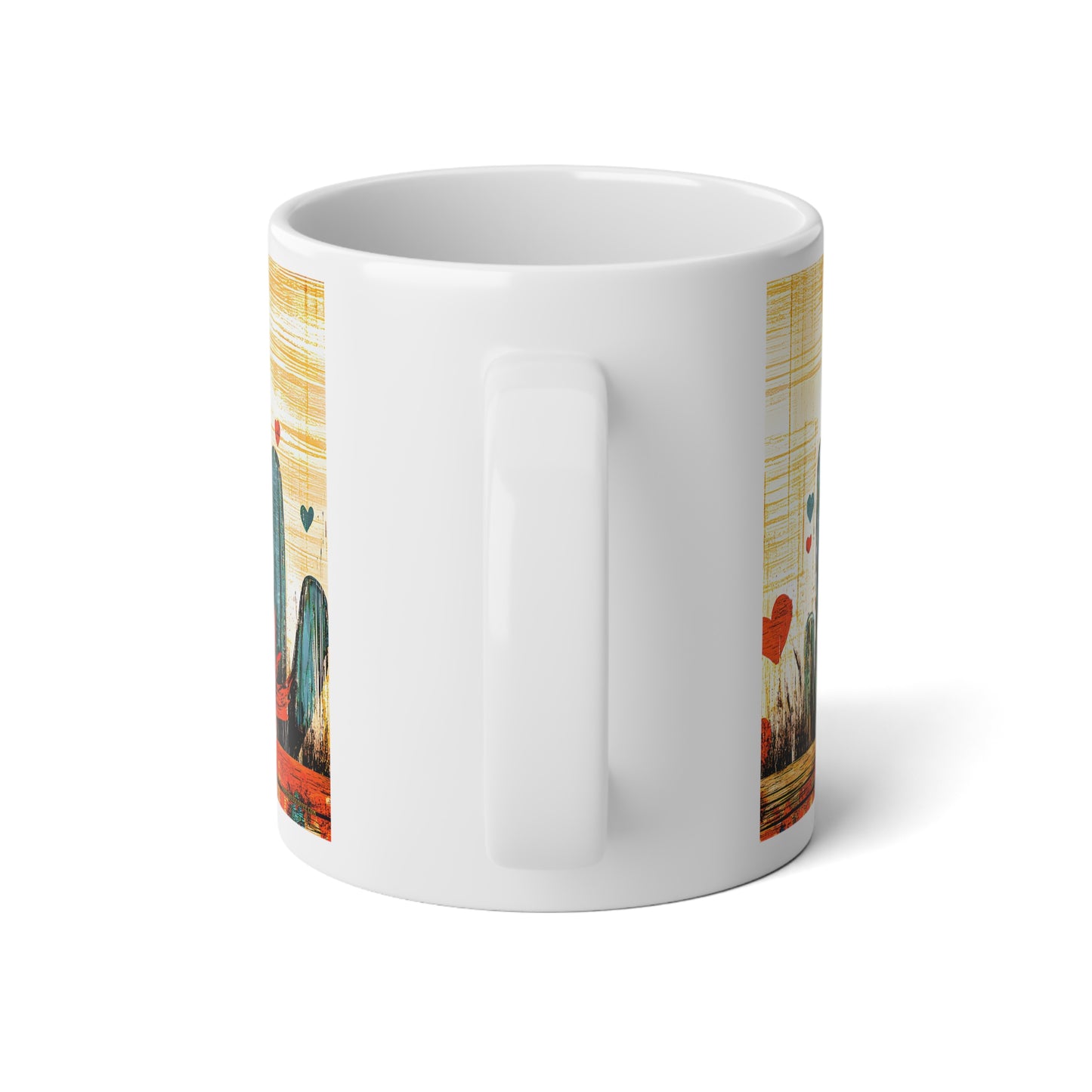 "My Heart's In Arizona" Jumbo 20oz Mug - Coffee Cup for A Warm, Southwestern Vibe