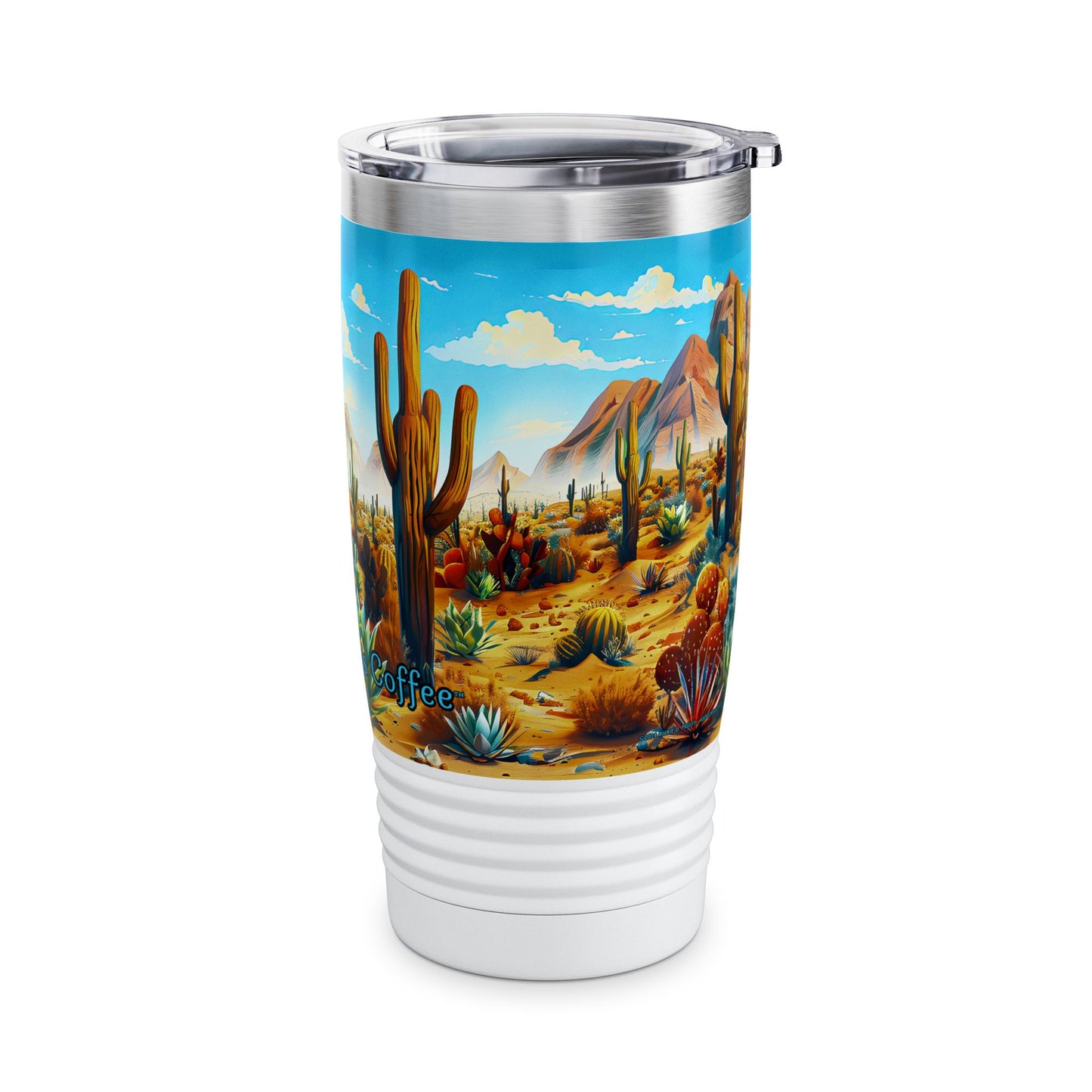 "Desert Bloom" 20oz Ringneck Stainless Steel Tumbler by Adobe Dregs Coffee™