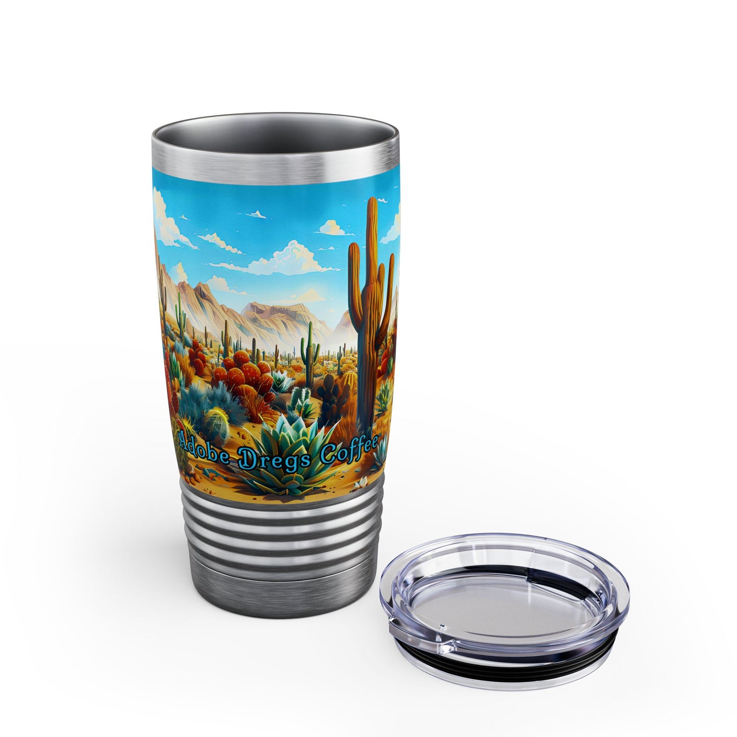 "Desert Bloom" 20oz Ringneck Stainless Steel Tumbler by Adobe Dregs Coffee™