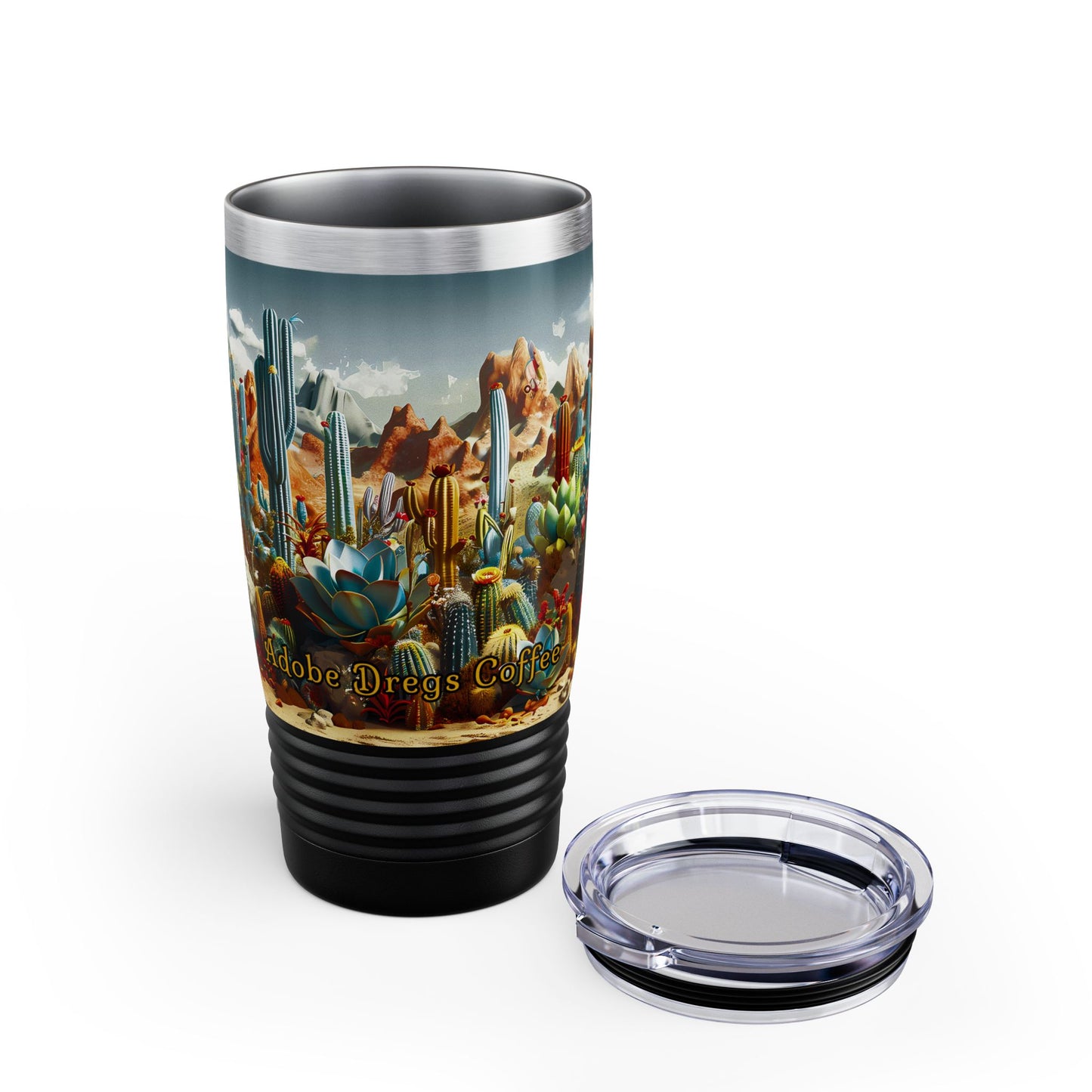 "Desert Cacti" 20oz Stainless Steel Ringneck Tumbler