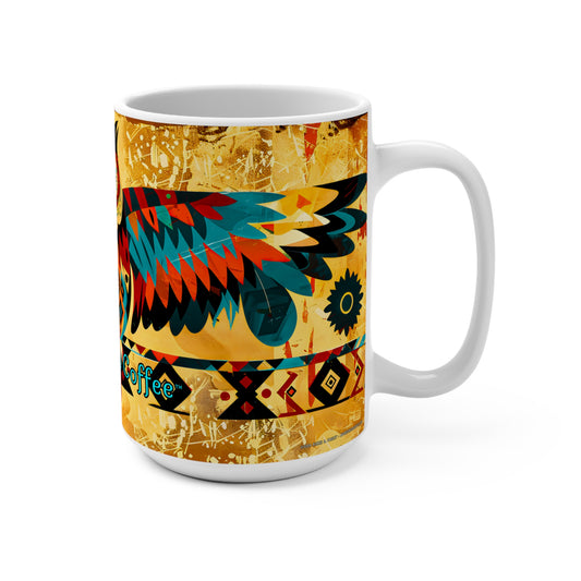 "Spread Your Wings" Colorful Owl Coffee Mug - 15oz Ceramic Mug for Coffee Lovers & Gift Idea