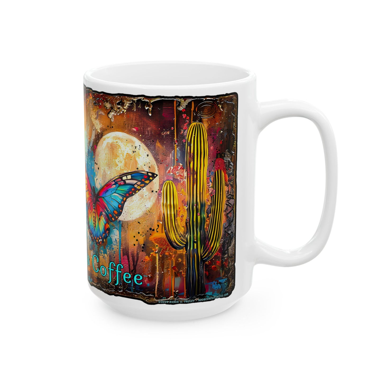 "Butterfly Dreams" Colorful Ceramic Mug - Available in 11oz and 15oz Sizes