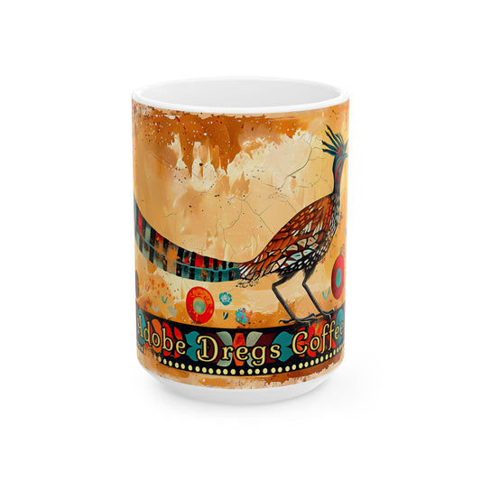 "Pajaro Correcamino" or "Roadrunner" Colorful Ceramic Mug - Available in 11oz and 15oz Sizes