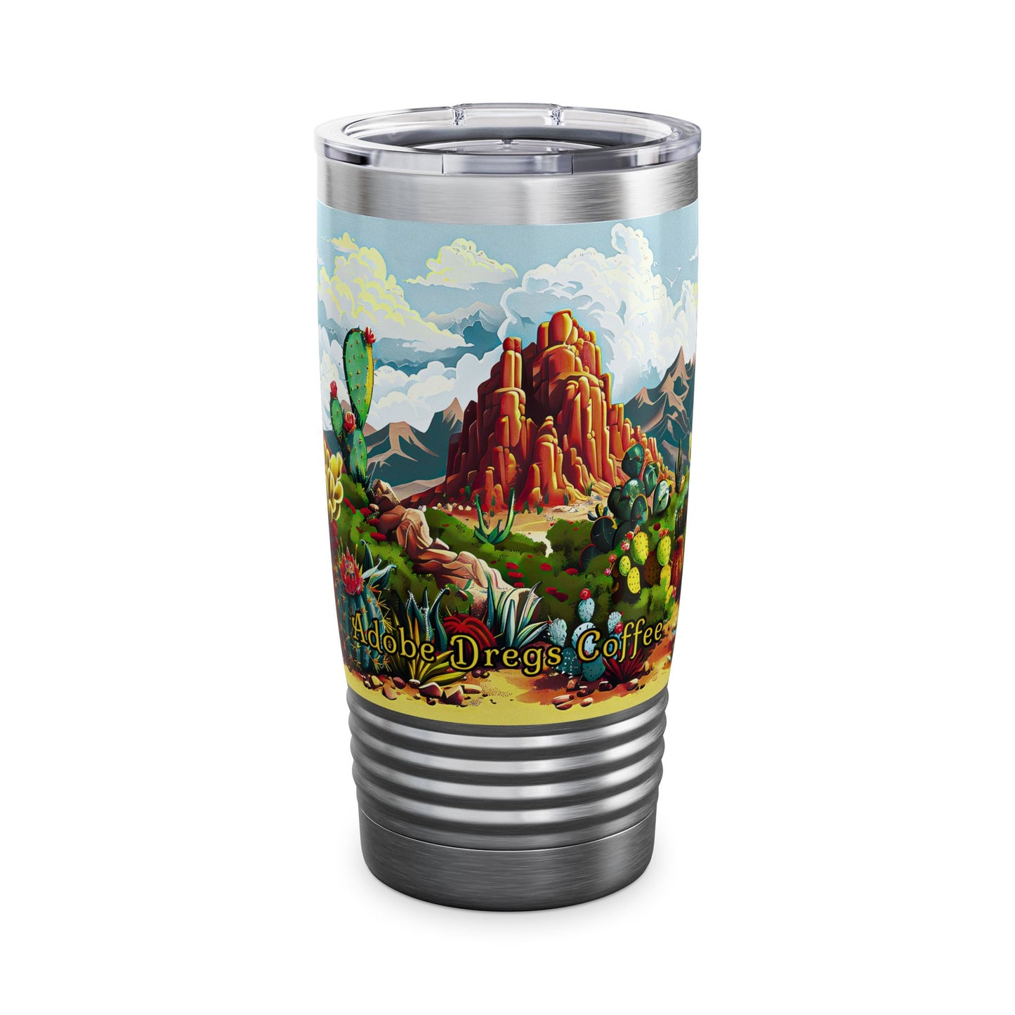 "Cactus Canyon" 20oz Ringneck Tumbler - from Adobe Dregs Coffee™