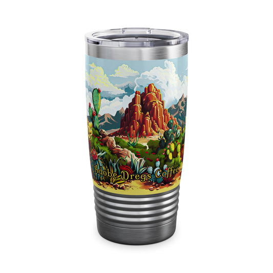"Cactus Canyon" 20oz Ringneck Tumbler - from Adobe Dregs Coffee™