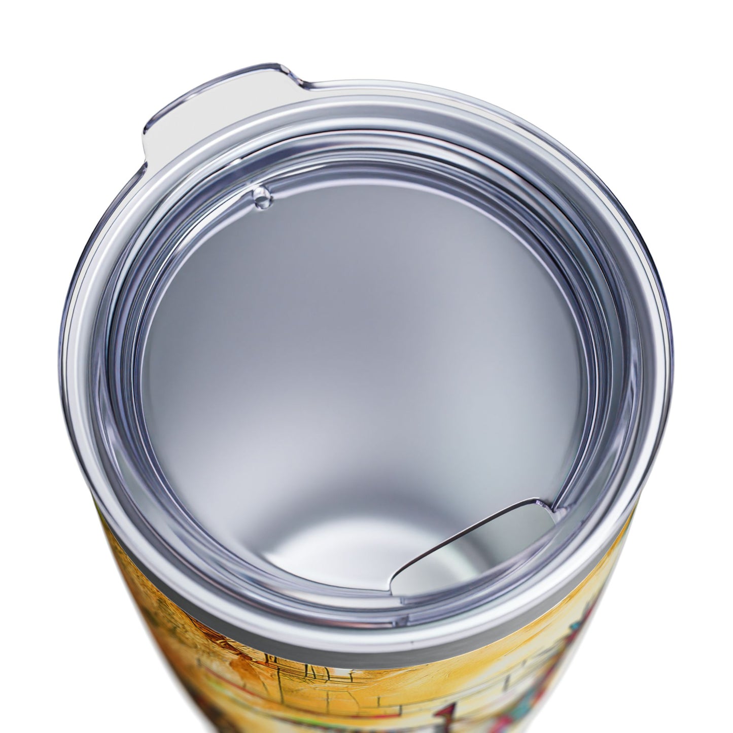 "Ocotillo Arroyo" A Colorful Desert Themed Stainless Steel Ringneck Tumbler | 20oz Tumbler for Coffee Lovers