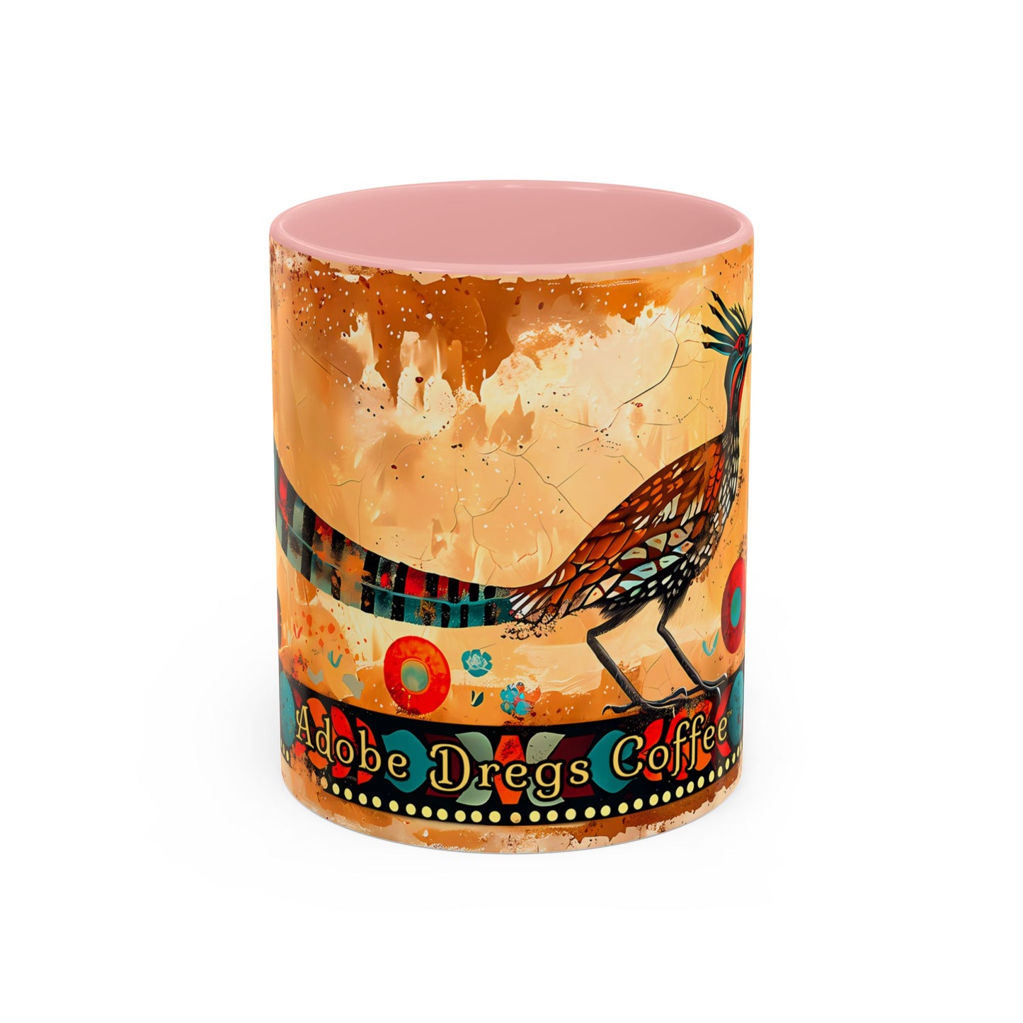 "Pájaro Correcaminos" - "Roadrunner" Accent Coffee Mug, 11oz from Adobe Dregs Coffee