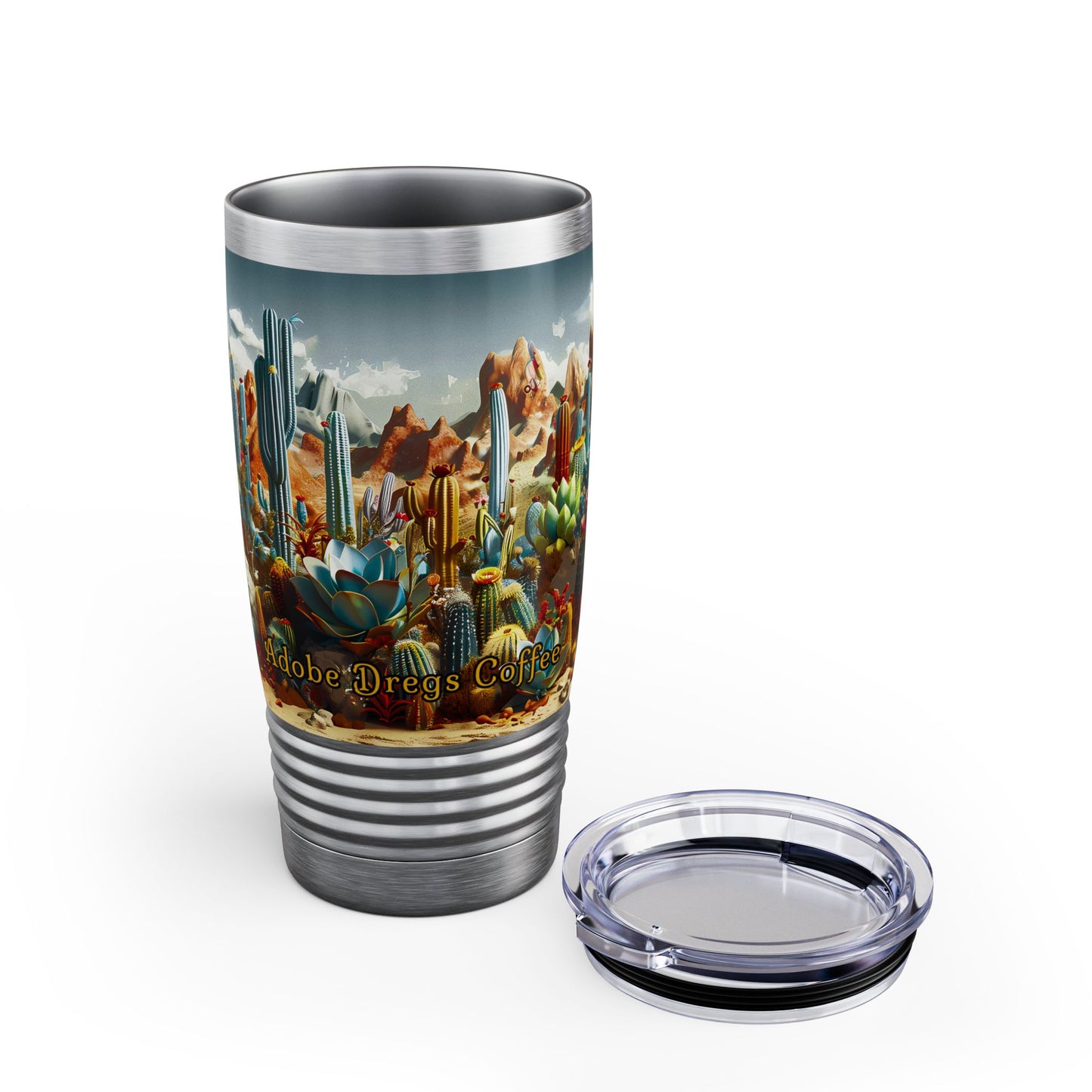 "Desert Cacti" 20oz Stainless Steel Ringneck Tumbler