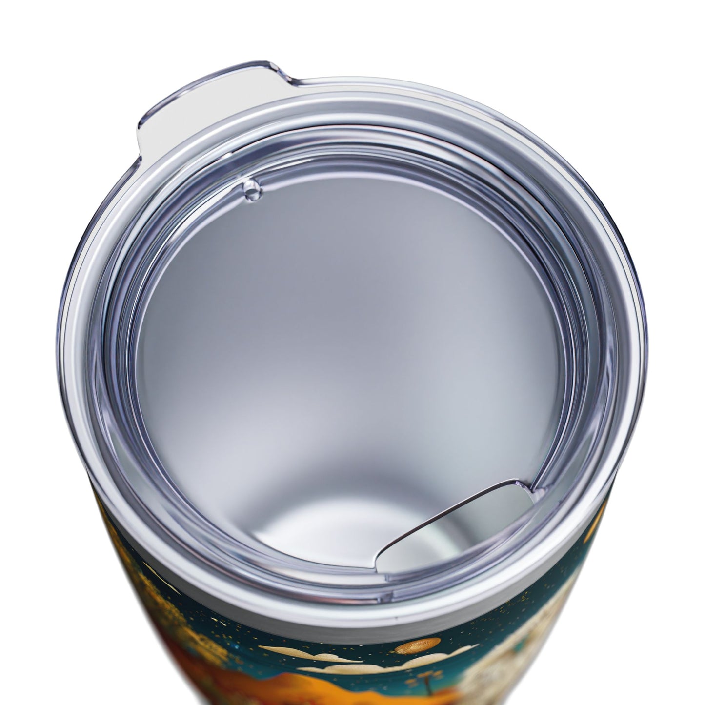 "Chiracahua Chaga" Ringneck Tumbler - 20oz - Adobe Dregs Coffee™ Colorful Desert Scene Travel Mug