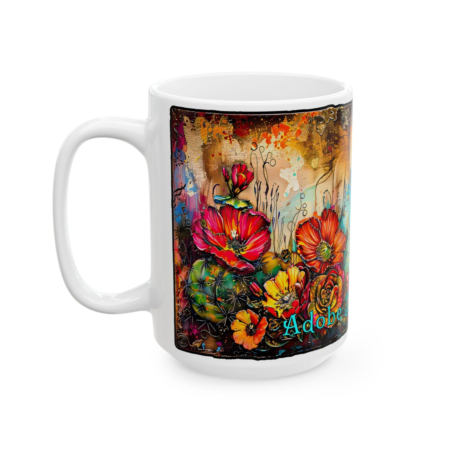 "Butterfly Dreams" Colorful Ceramic Mug - Available in 11oz and 15oz Sizes