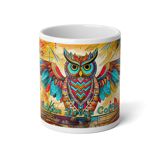 "Owlpaccino" 20oz Jumbo Mug - Original Artwork by Rickie O. Pauley