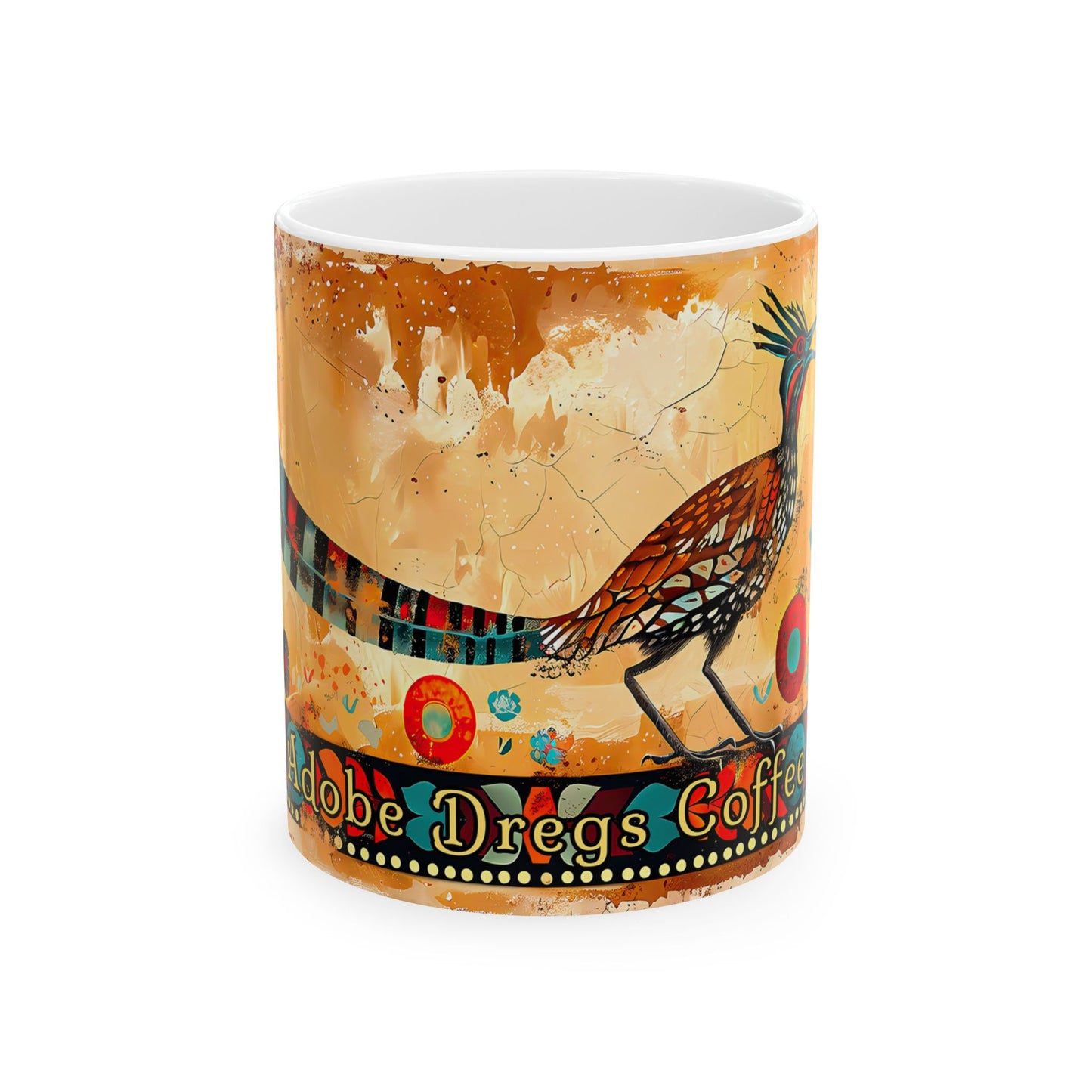 "Pajaro Correcamino" or "Roadrunner" Colorful Ceramic Mug - Available in 11oz and 15oz Sizes