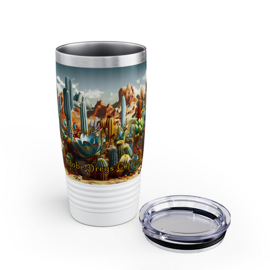 "Desert Cacti" 20oz Stainless Steel Ringneck Tumbler
