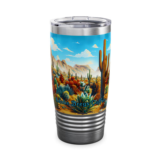 "Desert Bloom" 20oz Ringneck Stainless Steel Tumbler by Adobe Dregs Coffee™