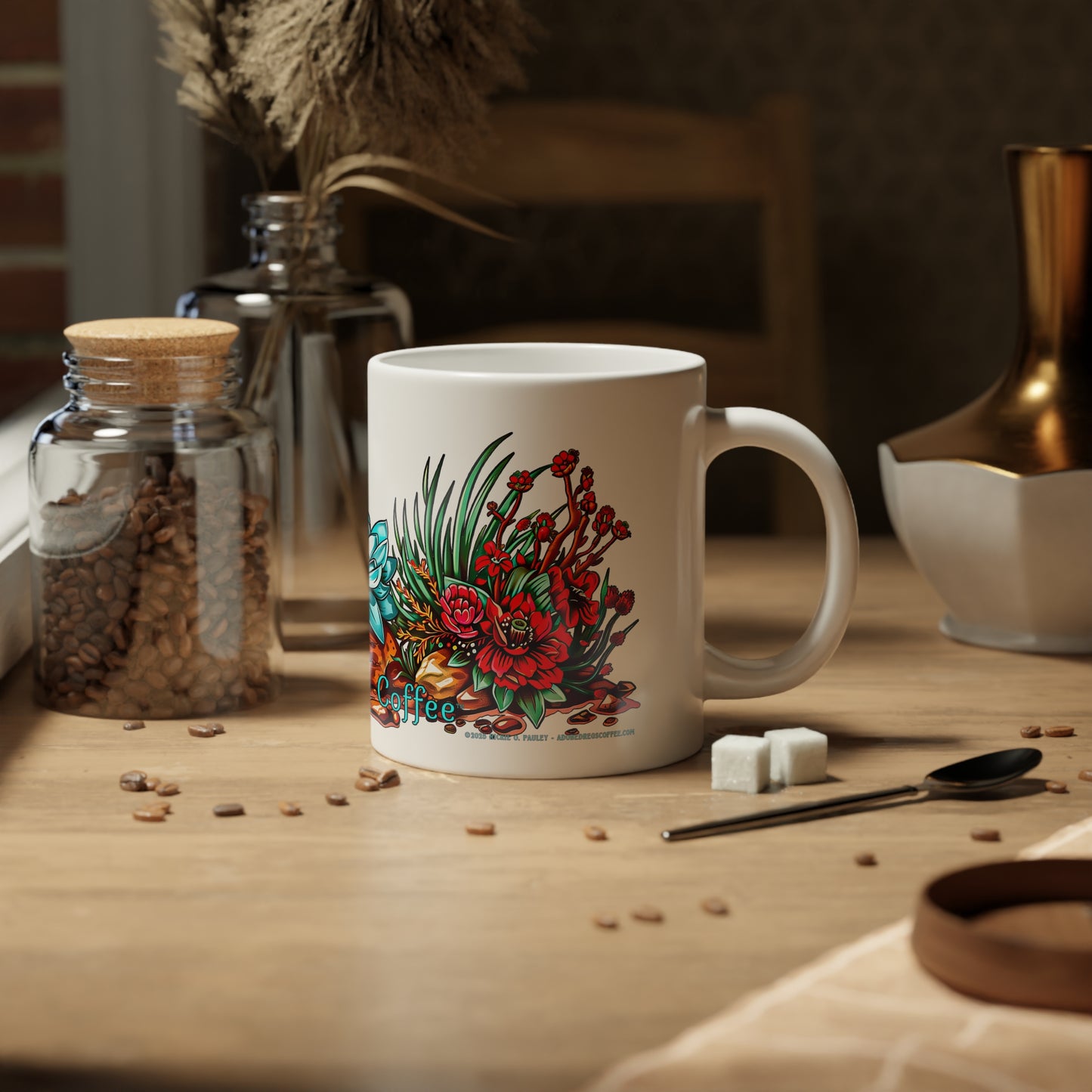 Printz Ribbitz" Colorful Frog Jumbo Mug, 20oz | Perfect for Coffee Lovers, Unique Gift for Birthday Gifts