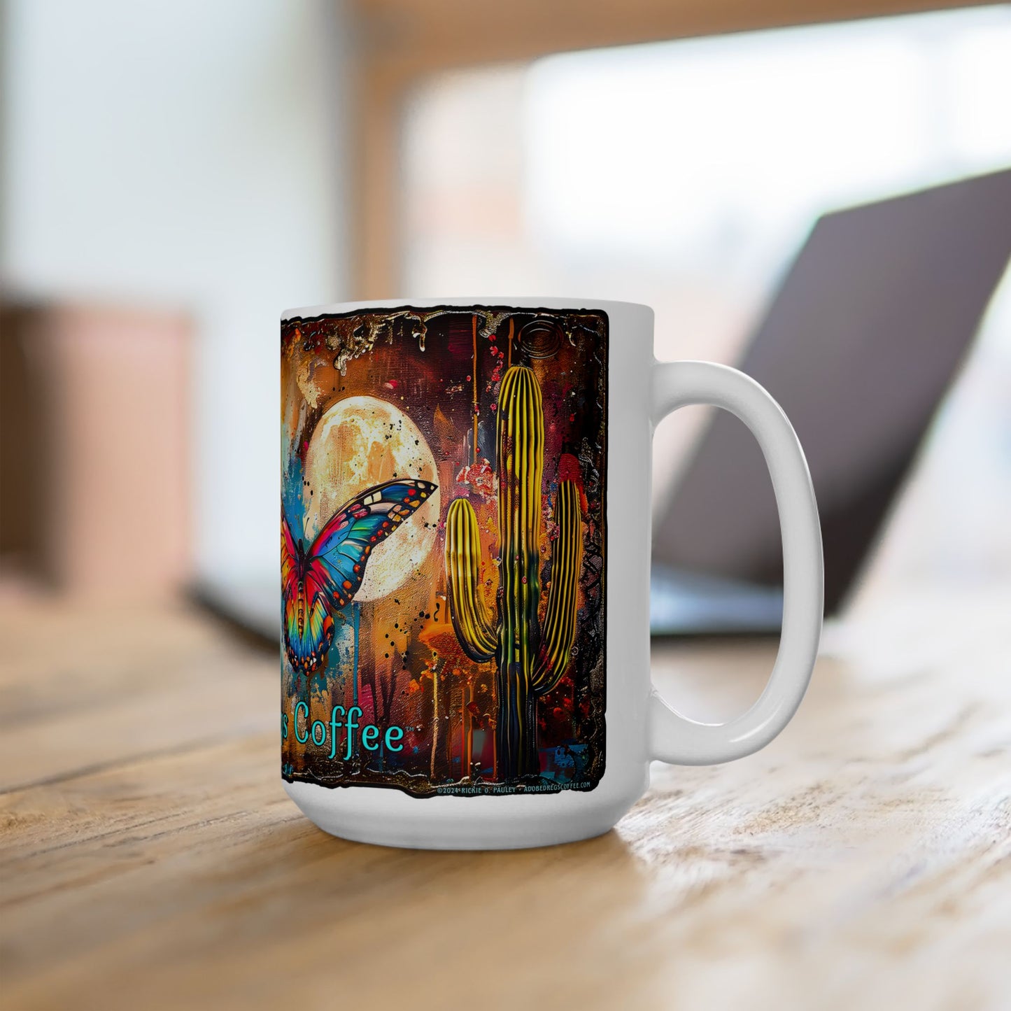 "Butterfly Dreams" Colorful Ceramic Mug - Available in 11oz and 15oz Sizes