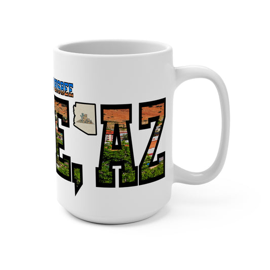 15oz Downtown, Old Bisbee - Bisbee, AZ Vintage Mug - Downtown Old Bisbee Design