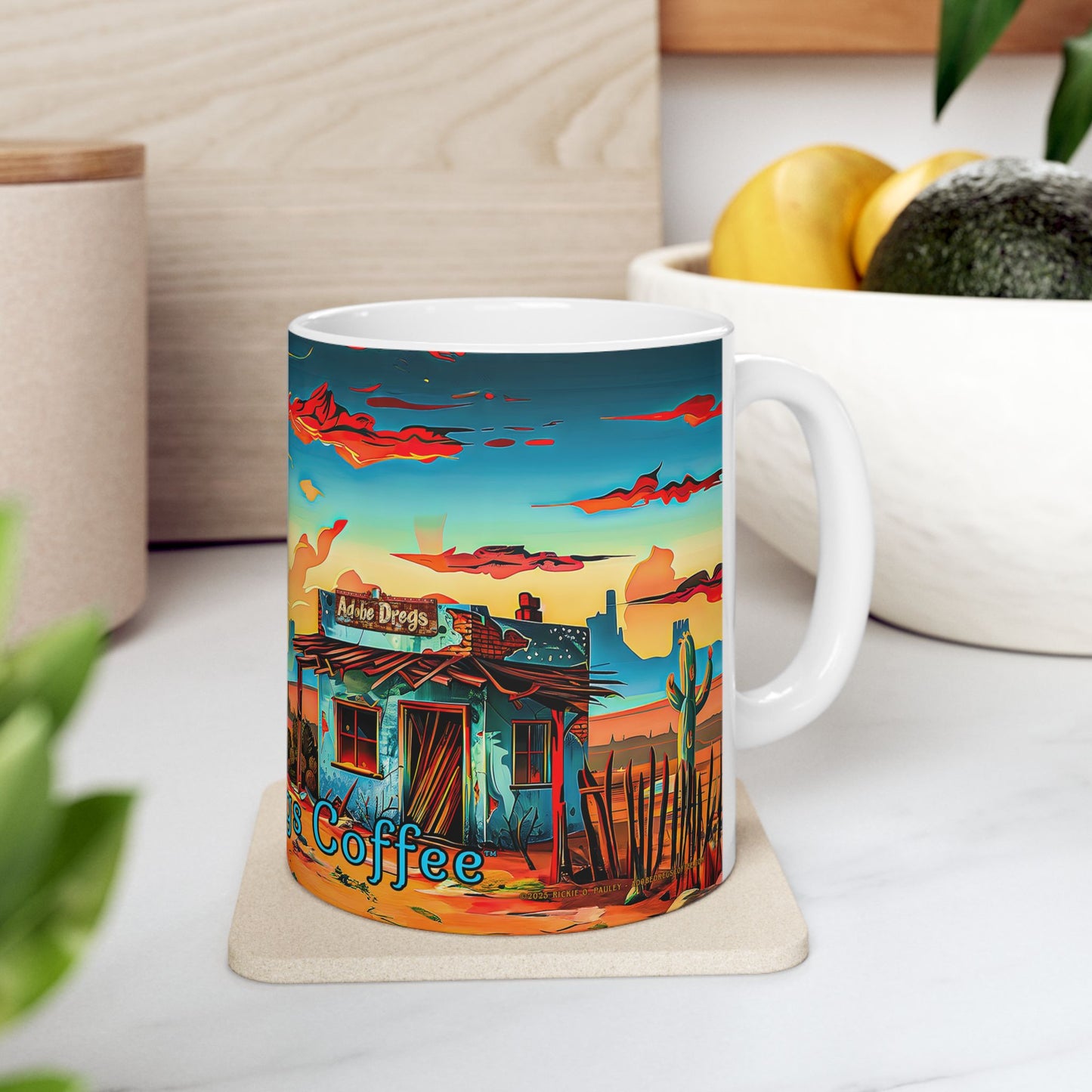 "The Coffee Shack" Coffee Mug - Available in 11oz & 15oz Sizes - Original Artwork by Rickie O. Pauley