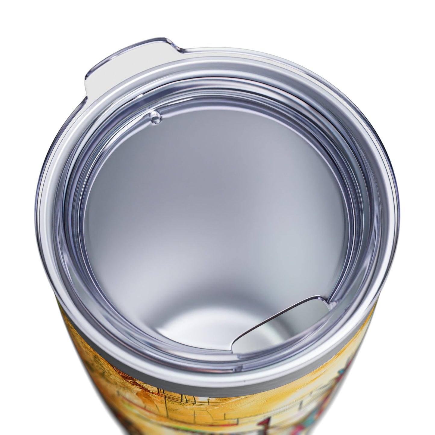 "Ocotillo Arroyo" A Colorful Desert Themed Stainless Steel Ringneck Tumbler | 20oz Tumbler for Coffee Lovers