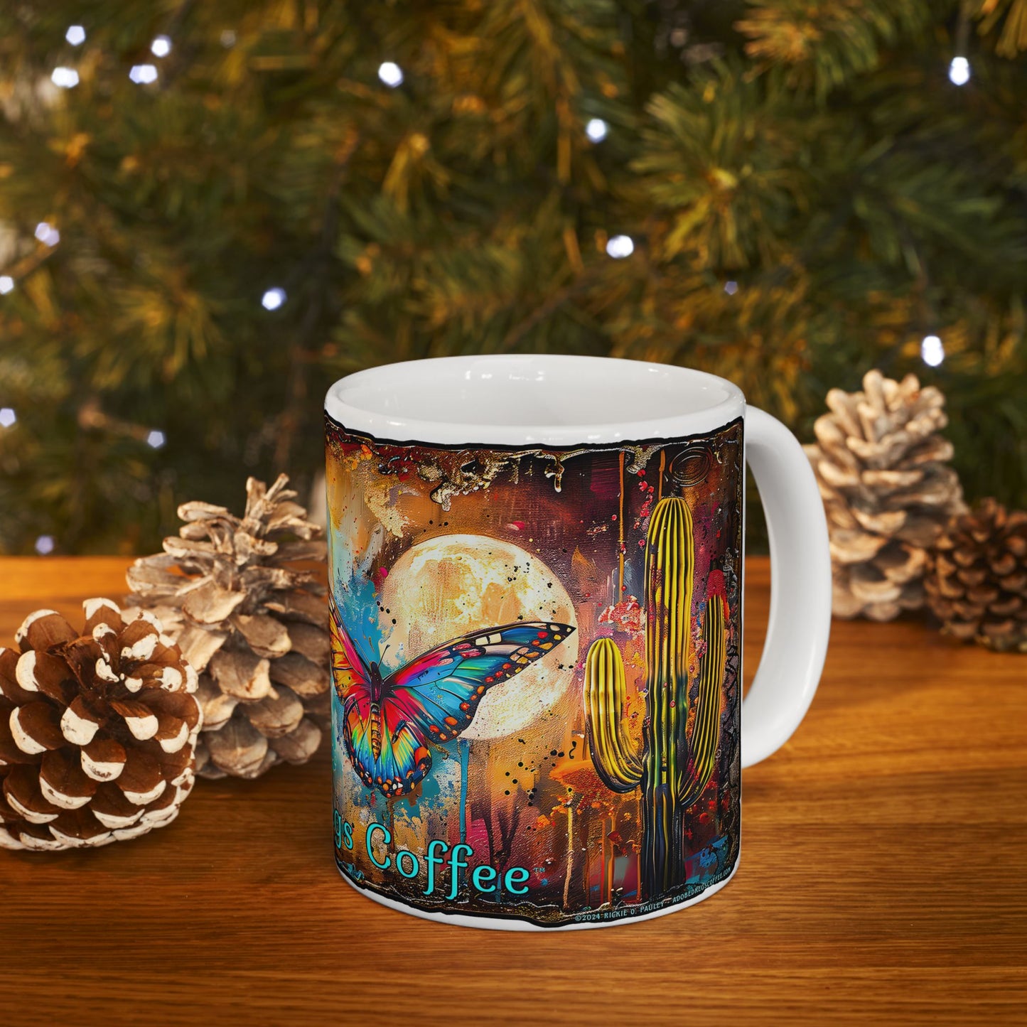 "Butterfly Dreams" Colorful Ceramic Mug - Available in 11oz and 15oz Sizes