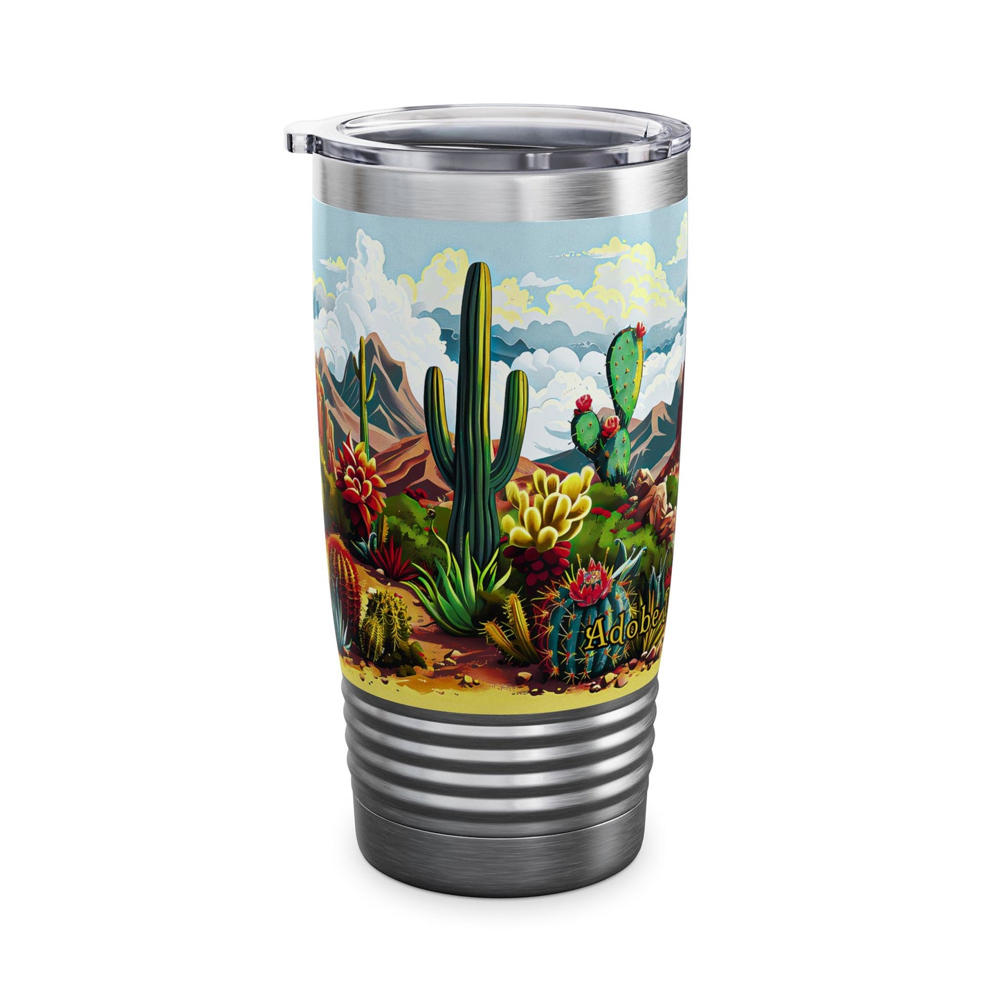 "Cactus Canyon" 20oz Ringneck Tumbler - from Adobe Dregs Coffee™