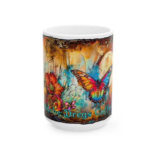 "Butterfly Dreams" Colorful Ceramic Mug - Available in 11oz and 15oz Sizes