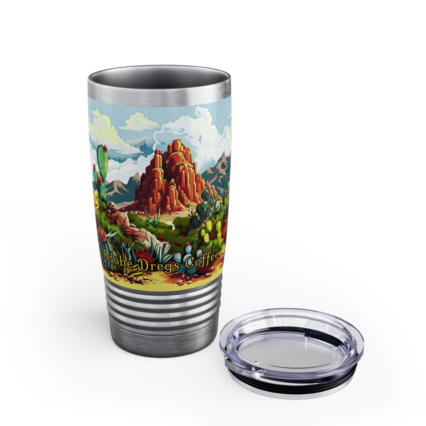 "Cactus Canyon" 20oz Ringneck Tumbler - from Adobe Dregs Coffee™