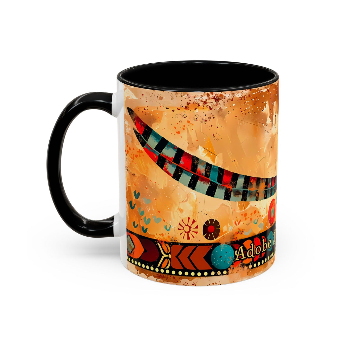 "Pájaro Correcaminos" - "Roadrunner" Accent Coffee Mug, 11oz from Adobe Dregs Coffee
