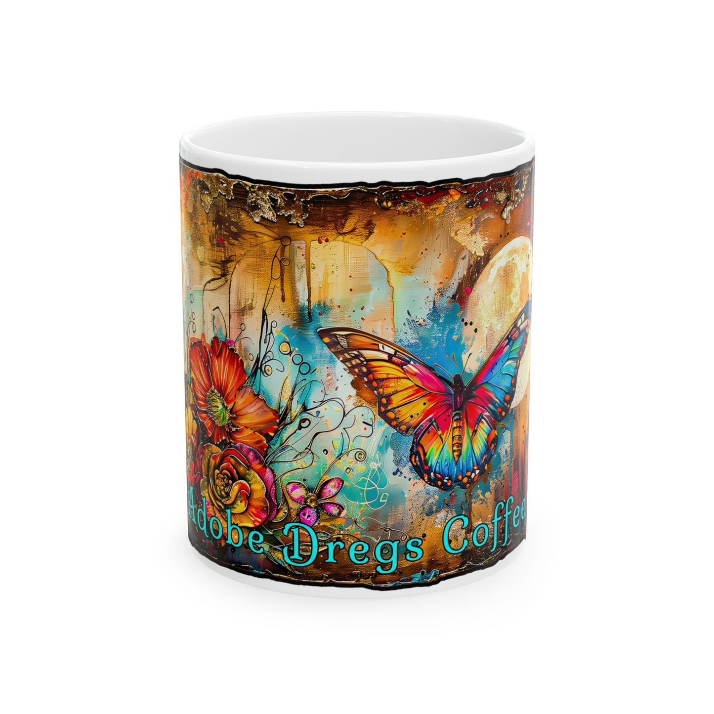 "Butterfly Dreams" Colorful Ceramic Mug - Available in 11oz and 15oz Sizes