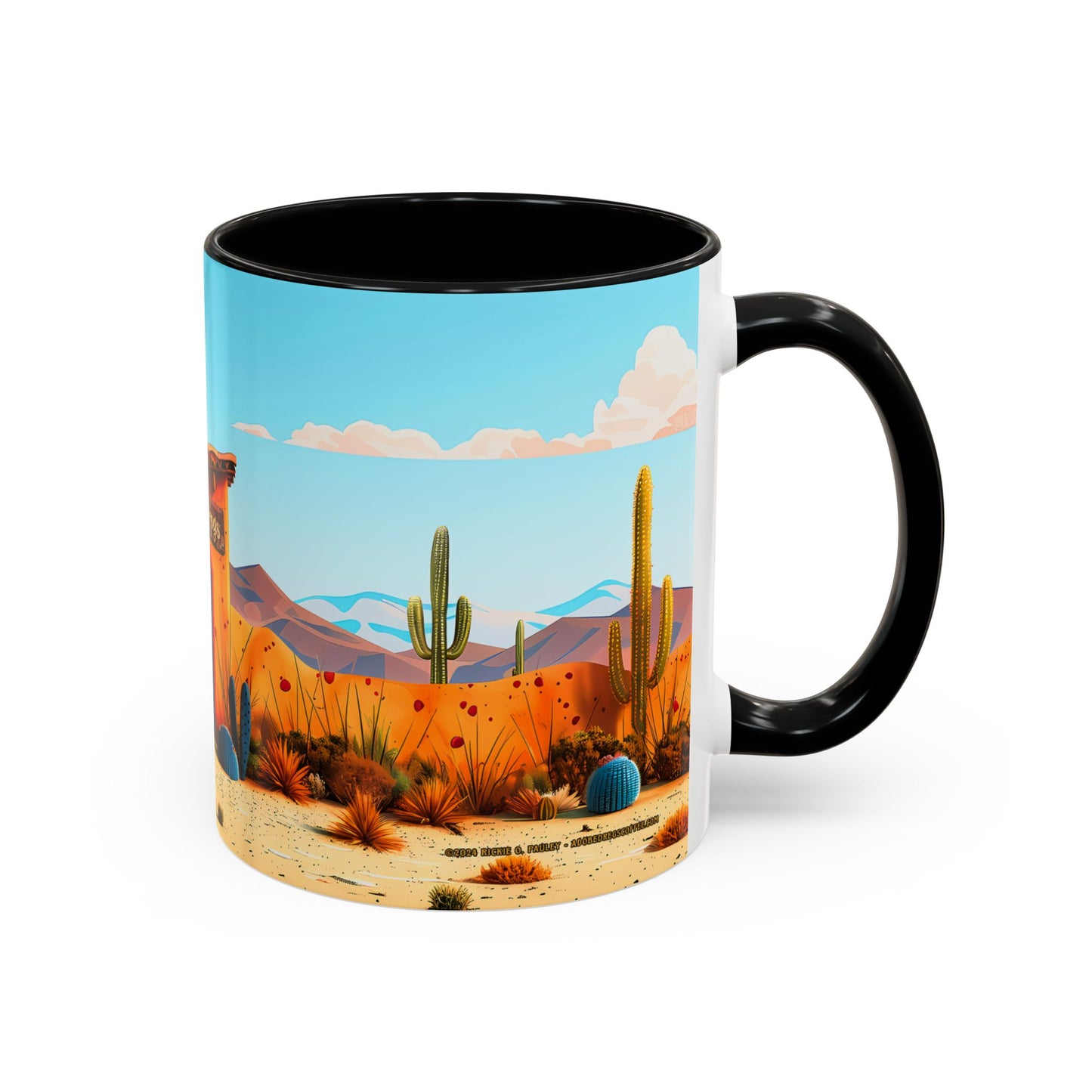 The Blue Door Accent Coffee Mug, 11oz from Adobe Dregs Coffee