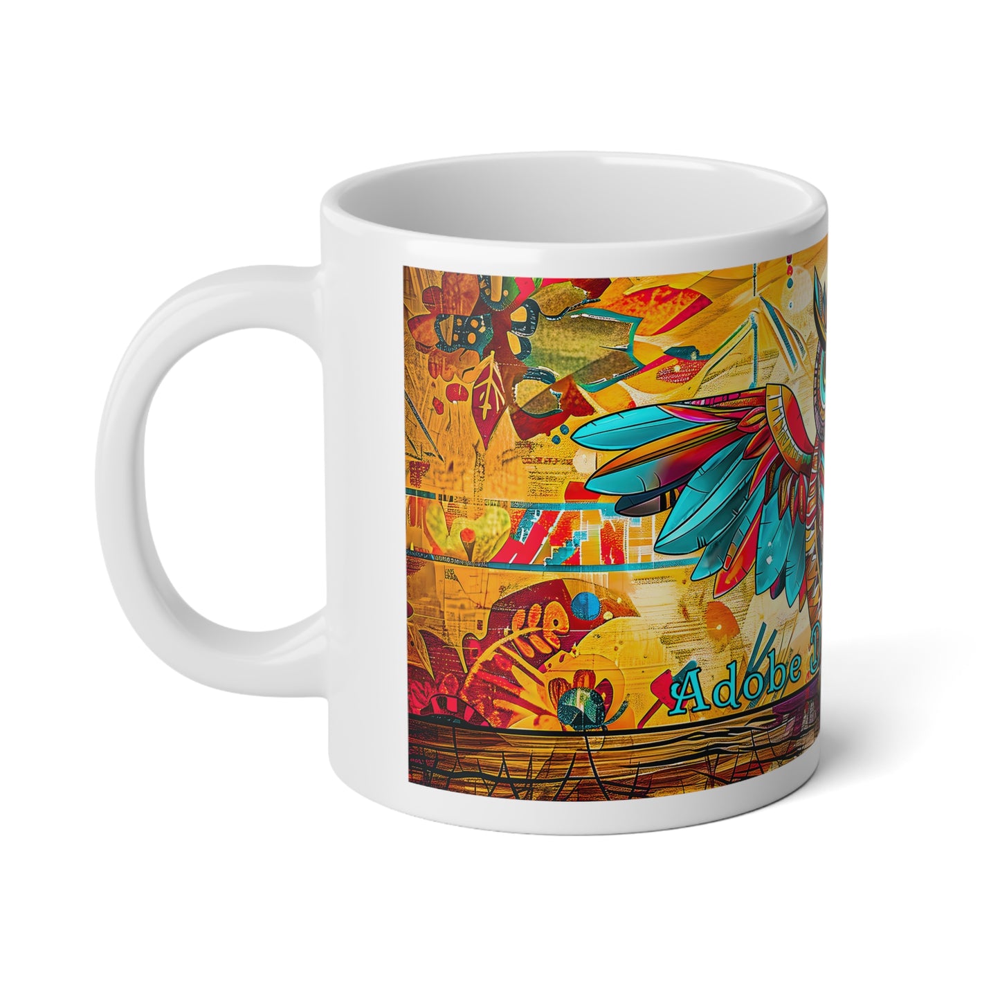 "Owlpaccino" 20oz Jumbo Mug - Original Artwork by Rickie O. Pauley